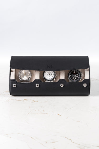 Watch Roll – Étui premium en cuir 3 montres