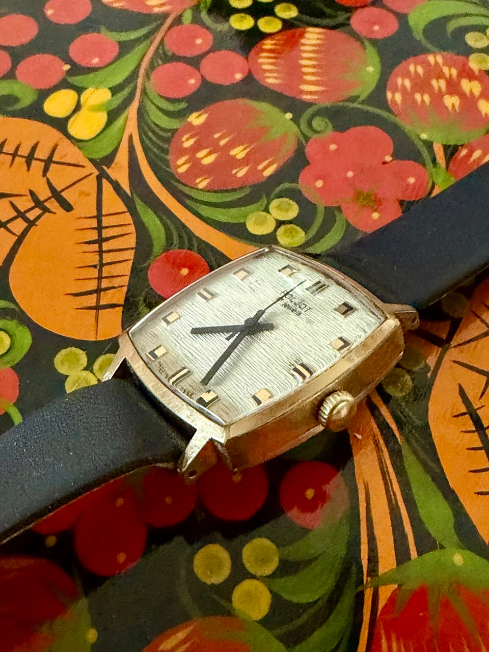 Montre Vintage POLJOT russe URSS Carrée 17 Rubis 1969