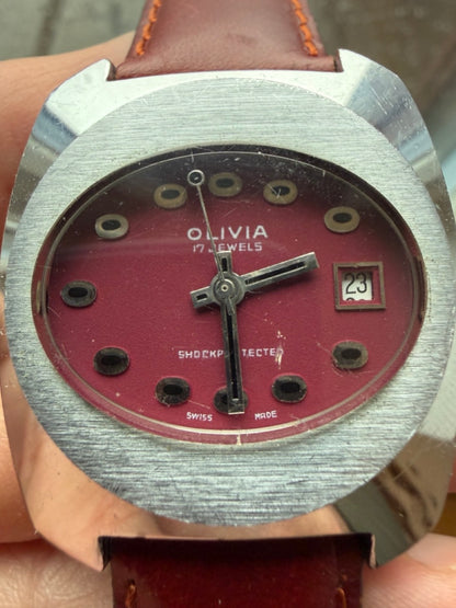 Montre Vintage OLIVIA Swiss Made 1970s