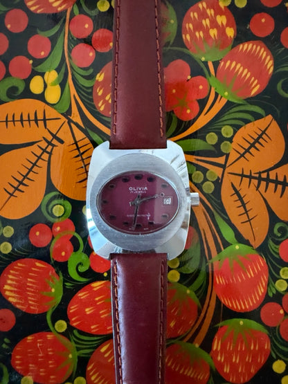 Montre Vintage OLIVIA Swiss Made 1970s