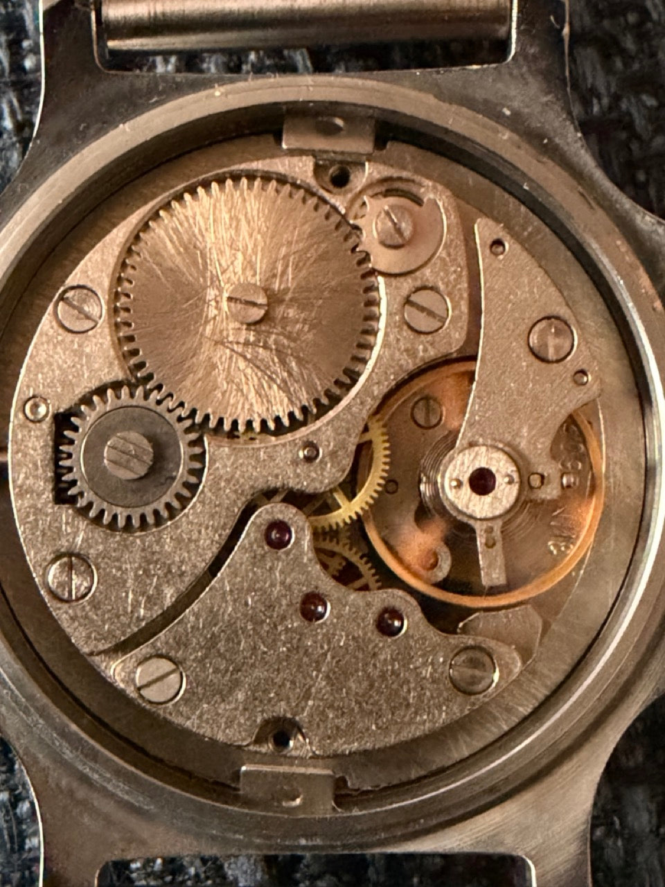 Montre Vintage Pobeda russe URSS métal 17 Rubis 1960s
