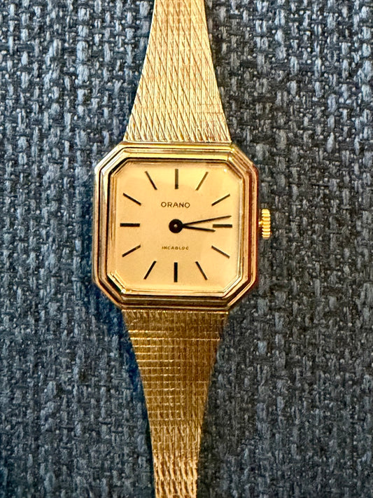 Montre Orano Automatique Suisse 1970s femme vintage