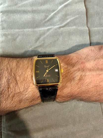 Montre OGIVAL Suisse Automatique NOS noir 25 rubies 1980