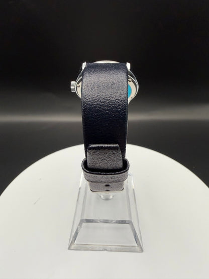Montre Orano NOS Swiss Made chiffres arabes cadran argent FS Ferrovie dello Stato