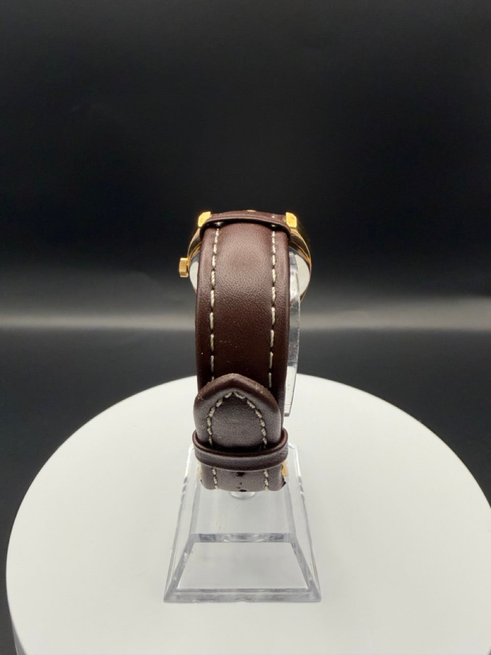Montre Orano NOS Swiss Made Automatique day date marron vintage