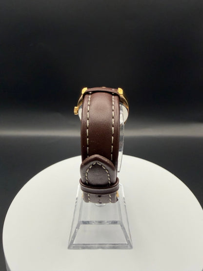 Montre Orano NOS Swiss Made Automatique day date marron vintage