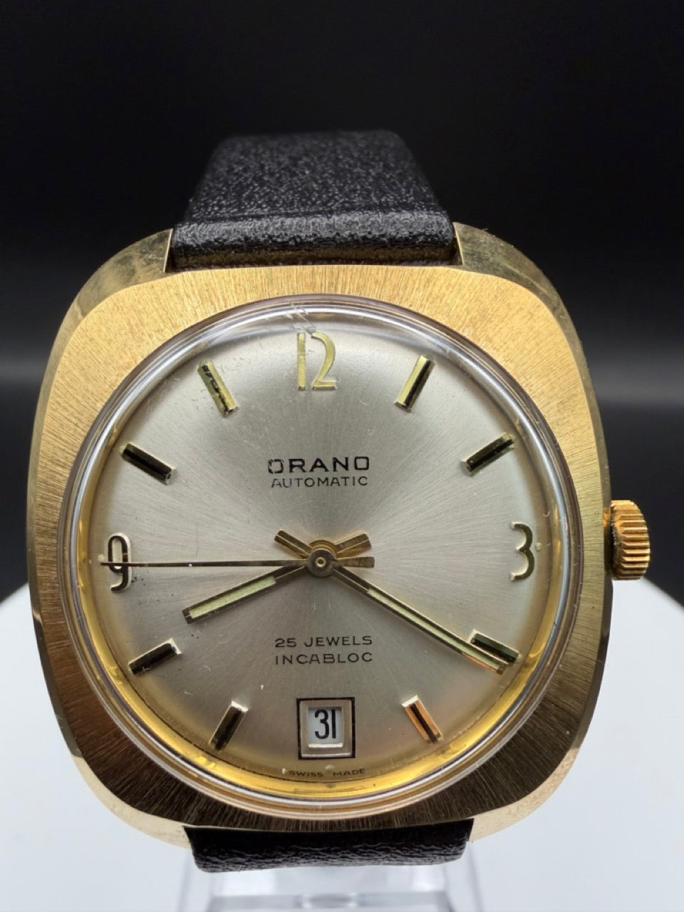 Montre Orano NOS Swiss Made Automatique doré