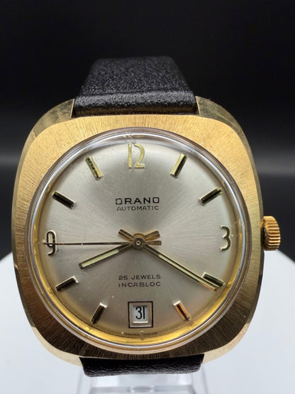 Montre Orano NOS Swiss Made Automatique doré