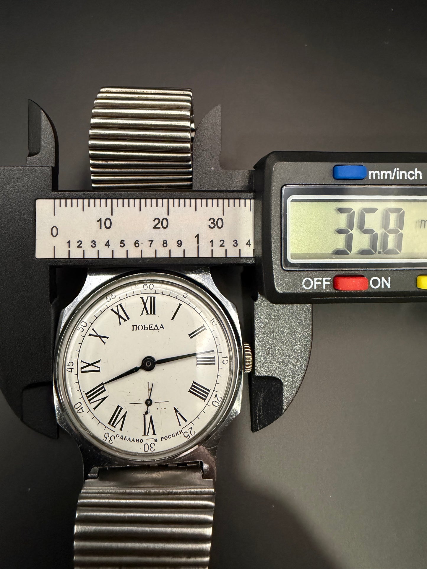 Montre Vintage Pobeda russe URSS métal 1990 mécanique