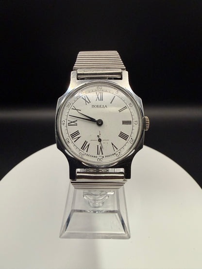 Montre Vintage Pobeda russe URSS métal 1990 mécanique