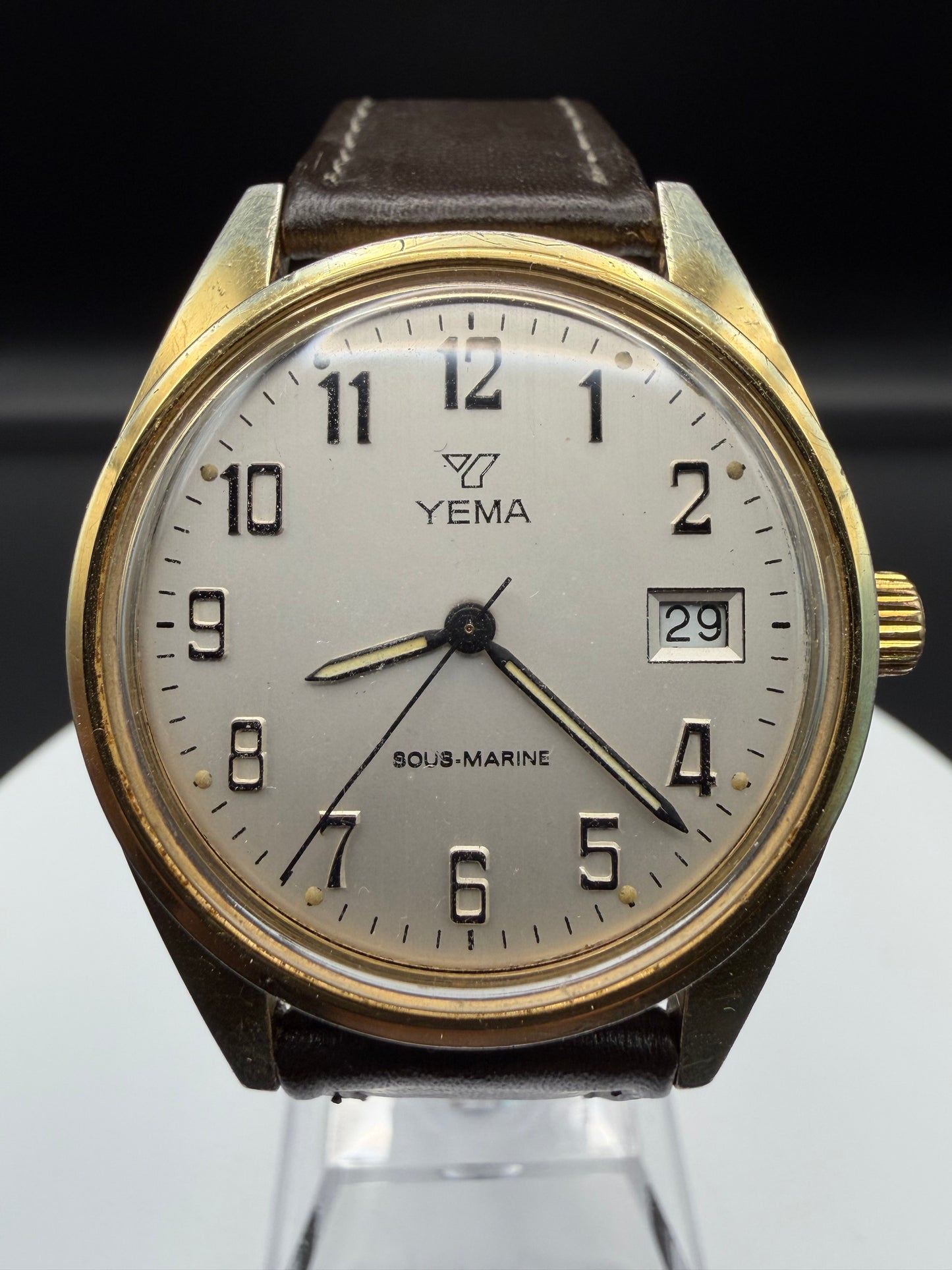 Montre vintage YEMA Sous-Marine – Calibre FE 140 – Remontage manuel – Années 70 - Révisée